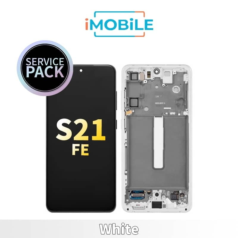 Samsung Galaxy S21 FE SM-G990 LCD Touch Digitizer Screen [Service Pack] [White]