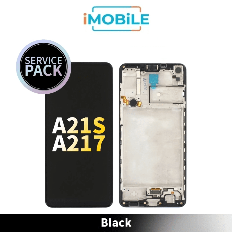 Samsung Galaxy A21s (A217) LCD Touch Digitizer Screen Black [Service Pack] (GH82-22988A) GH82-23089A GH82-24641A GH82-24642A GH82-23137A