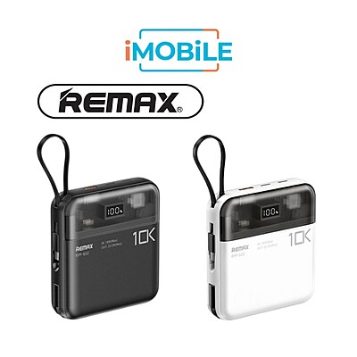 REMAX Sucha Pro Series 22.5W Power Bank [RPP-602] [10K mAh] [2 Ports + Lightning & Type-C Cables]