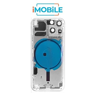 iPhone 13 Mini Compatible Back Housing [No Small Parts] [White]