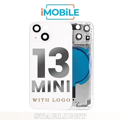 iPhone 13 Mini Compatible Back Housing [No Small Parts] [White]