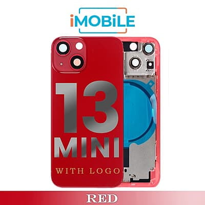 iPhone 13 Mini Compatible Back Housing [No Small Parts] [Red]