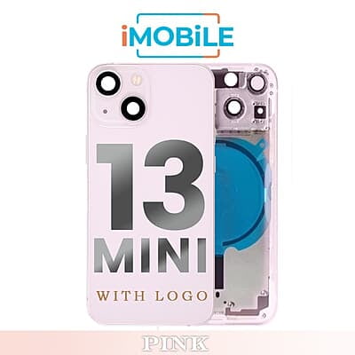 iPhone 13 Mini Compatible Back Housing [No Small Parts] [Pink]