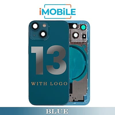 iPhone 13 Compatible Back Housing [No Small Parts] [Blue]