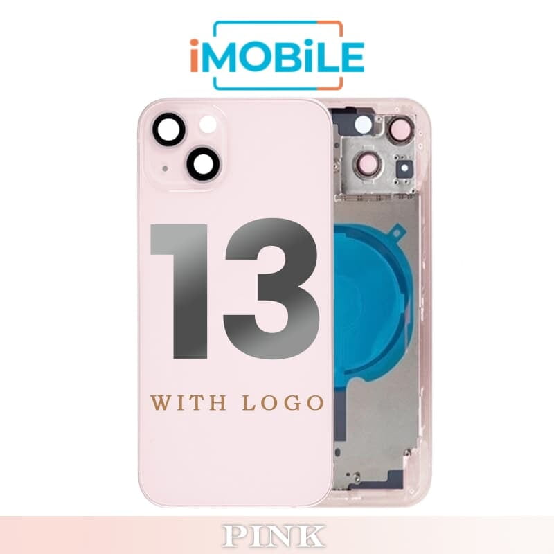 iPhone 13 Compatible Back Housing [No Small Parts] [Pink]