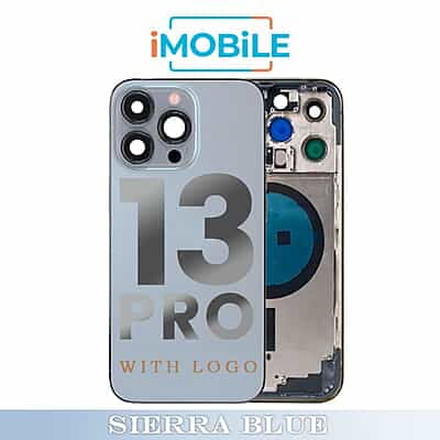 iPhone 13 Pro Compatible Back Housing [No Small Parts] [Sierra Blue]