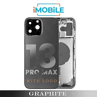 iPhone 13 Pro Max Compatible Back Housing [No Small Parts] [Black]