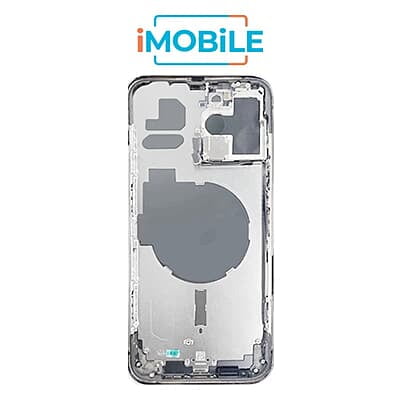 iPhone 13 Pro Max Compatible Back Housing [No Small Parts] [Silver]