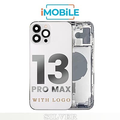 iPhone 13 Pro Max Compatible Back Housing [No Small Parts] [Silver]