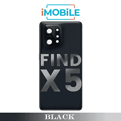 OPPO Find X5 Compatible Back Cover [Black]