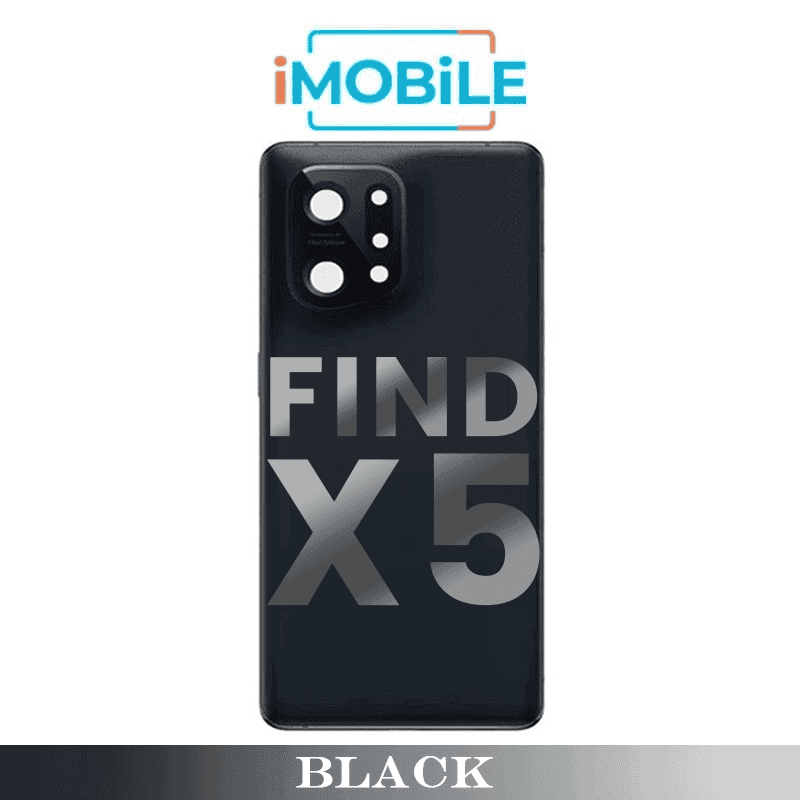 OPPO Find X5 Compatible Back Cover [Black]