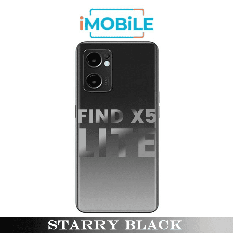 OPPO Find X5 Lite Compatible Back Cover [Starry Black]