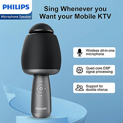 [Marketplace] Philips Wireless Bluetooth Microphone For Karaoke / Speaker Handheld Mic Blue DLM9318CB