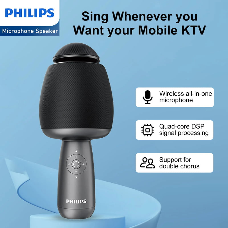 [Marketplace] Philips Wireless Bluetooth Microphone For Karaoke / Speaker Handheld Mic Blue DLM9318CB