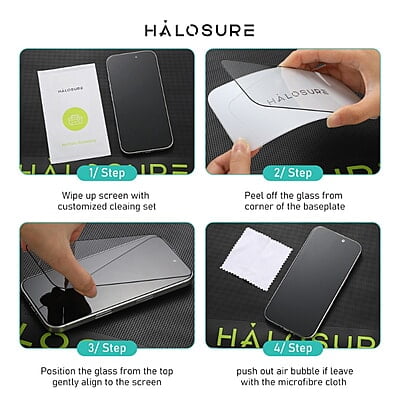 Halosure 2.5D Innovador Shield HD [High-Clear] Tempered Glass, iPhone 15 / 16