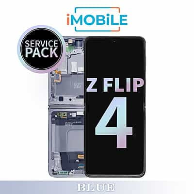 Samsung Galaxy Z Flip 4 5G (F721) Main LCD Digitizer Screen [Service Pack] [Blue] GH82-30238D