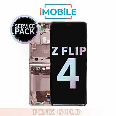 Samsung Galaxy Z Flip 4 5G (F721) Main LCD Digitizer Screen [Service Pack] [Pink Gold] GH82-30238C