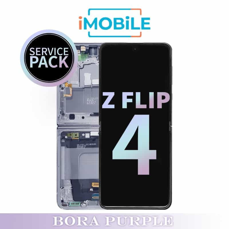 Samsung Galaxy Z Flip 4 5G (F721) Main LCD Digitizer Screen [Service Pack] [Bora Purple] GH82-30238B GH82-29440B