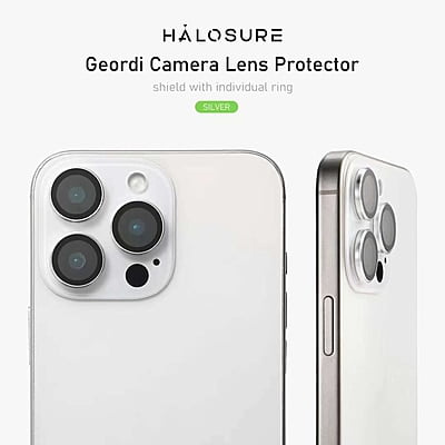 Halosure Geordi Rear Camera Lens Armour Protector (Anti-Reflection), iPhone 16 Pro / 16 Pro Max