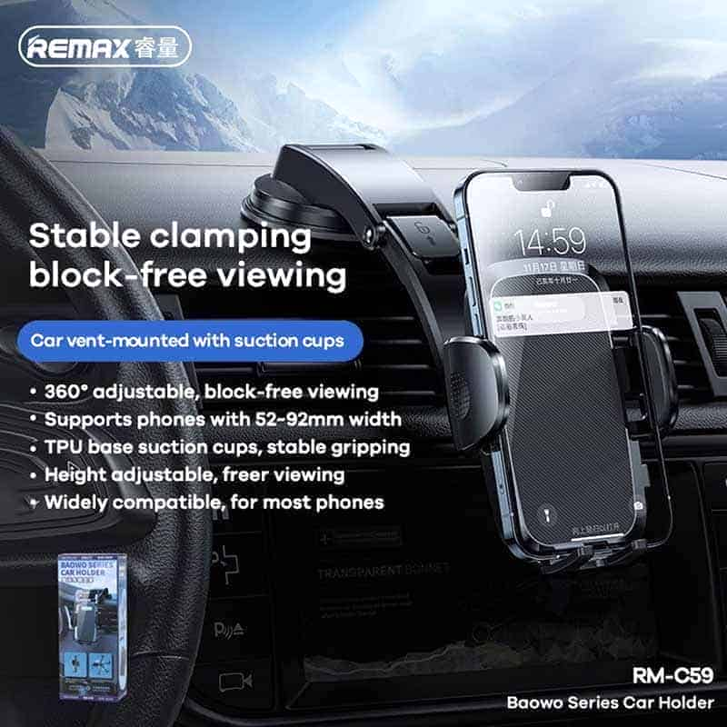 Remax [RM-C59] Baowo Series Car Window/Dash Board Holder