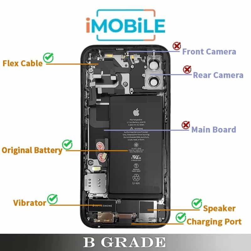 iPhone 12 Compatible Back Housing [Original] [B Grade]