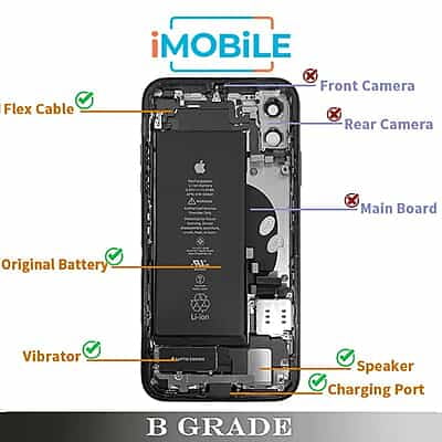 iPhone 11 Compatible Back Housing Back Housing [B Grade][White]