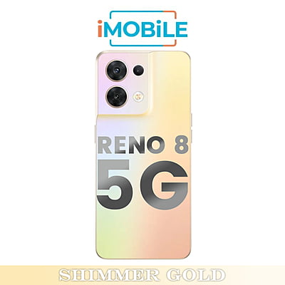 OPPO Reno 8 5G Compatible Back Cover [Shimmer Gold]