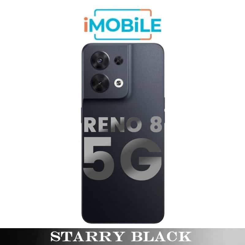 OPPO Reno 8 5G Compatible Back Cover [Shimmer Black]