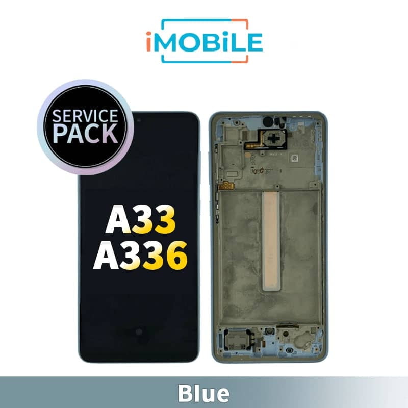 Samsung Galaxy A33 5G 2022 (A336) LCD and Touch Assembly [Service Pack] [Blue]