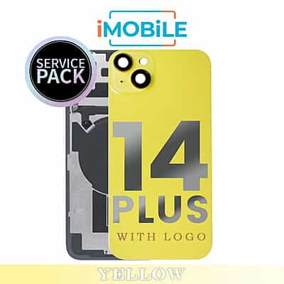 iPhone 14 Plus Compatible Back Cover Glass [Service Pack] [Yellow]