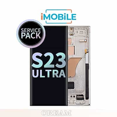 Samsung Galaxy S23 Ultra 5G (S918) LCD Touch Digitizer Screen [Service Pack] [Cream]