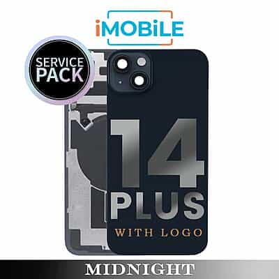 iPhone 14 Plus Compatible Back Cover Glass [Service Pack] [Midnight]