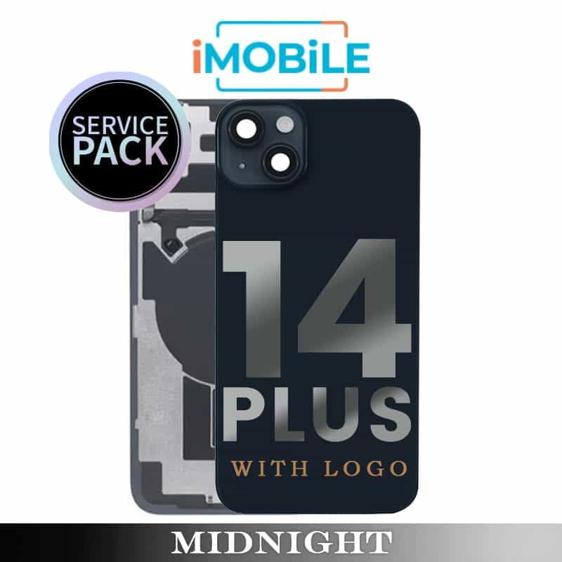 iPhone 14 Plus Compatible Back Cover Glass [Service Pack] [Midnight]