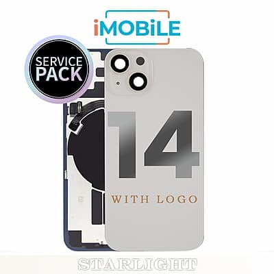 iPhone 14 Compatible Back Cover Glass  [Service Pack] [Starlight]