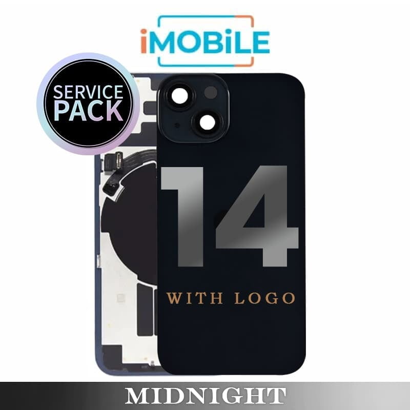 iPhone 14 Compatible Back Cover Glass [Service Pack] [Midnight]