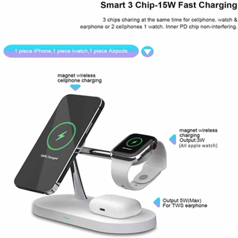 COTECi [WS-39] 3 in 1 Magsafe Wireless Charger, 23W