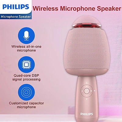 [Marketplace] Philips Wireless Bluetooth Microphone For Karaoke / Speaker Handheld Mic Pink DLM9318CP