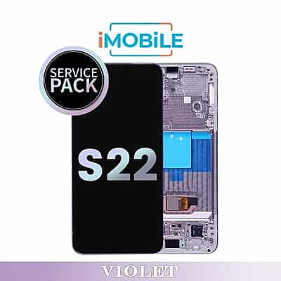 Samsung Galaxy S22 5G (S901) LCD Touch Digitizer Screen [Service Pack] [Violet] GH82-27520F