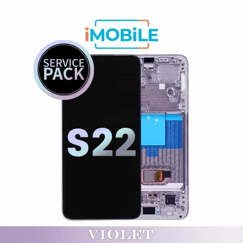 Samsung Galaxy S22 5G (S901) LCD Touch Digitizer Screen [Service Pack] [Violet] GH82-27520F