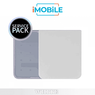 Samsung Galaxy Z Flip 4 5G (F721) Back / Battery Cover [Service Pack] [White]