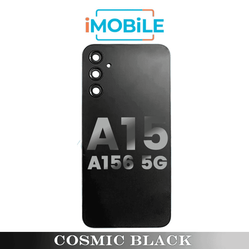 Samsung Galaxy A15 A156 5G Back Cover with Camera Lens [Brave Black]