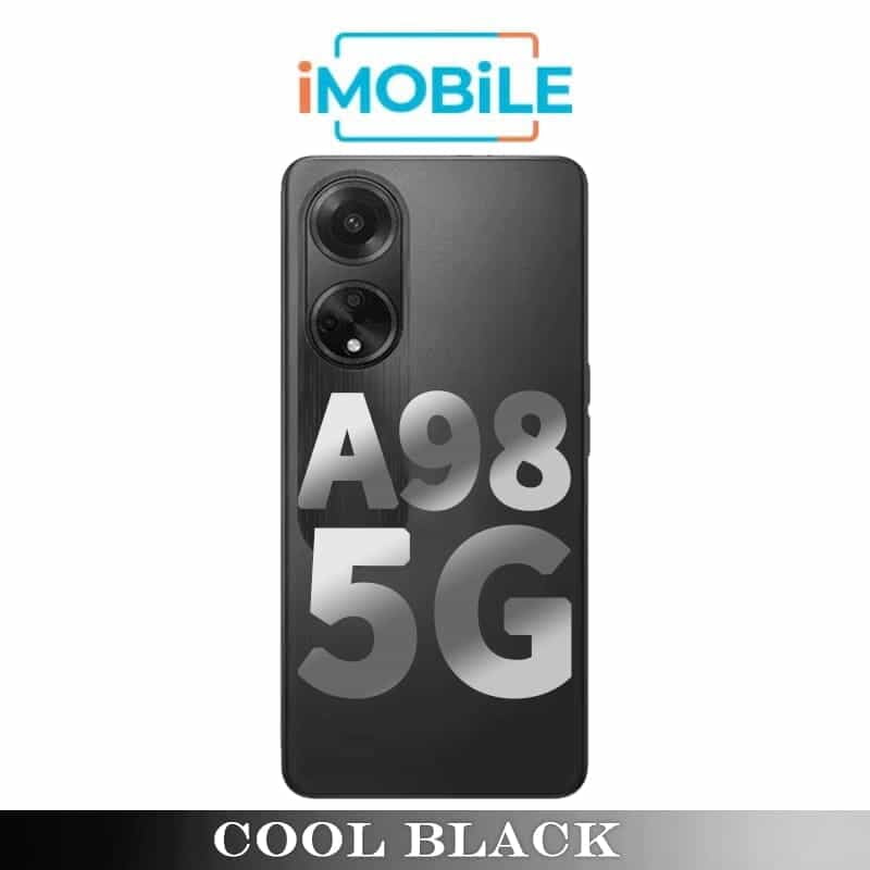 OPPO A98 5G Compatible Back Cover [Cool Black]