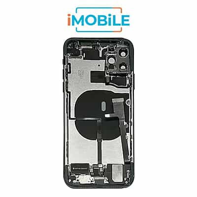 iPhone 11 Pro Max Compatible Back Housing with Small Parts [IMB] [Gold]