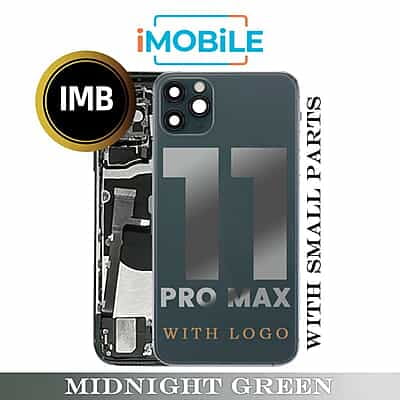 iPhone 11 Pro Max Compatible Back Housing with Small Parts [IMB] [Midnight Green]