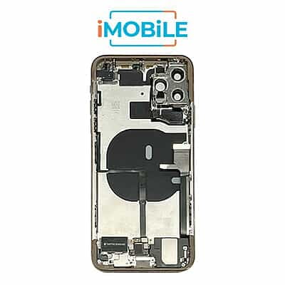 iPhone 11 Pro Compatible Back Housing with Small Parts [IMB] [Gold]