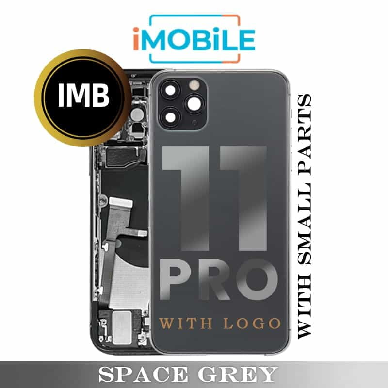 iPhone 11 Pro Compatible Back Housing with Small Parts [IMB] [Space Grey]