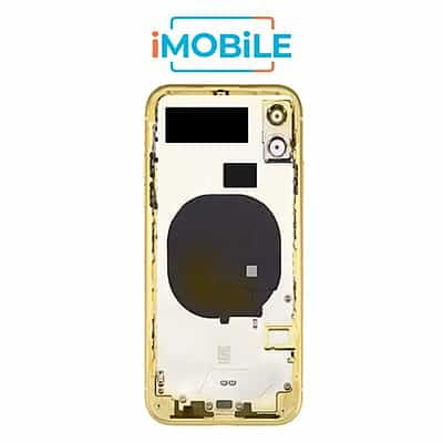 iPhone 11 Compatible Back Housing with Small Parts [IMB] [Yellow]