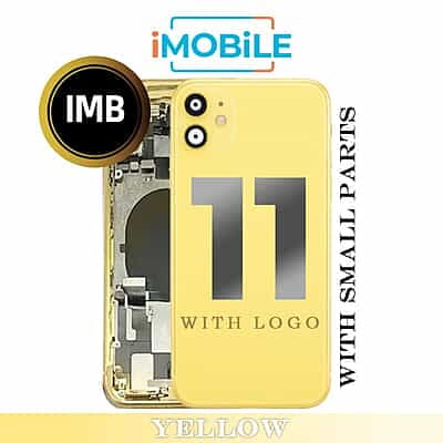 iPhone 11 Compatible Back Housing with Small Parts [IMB] [Yellow]