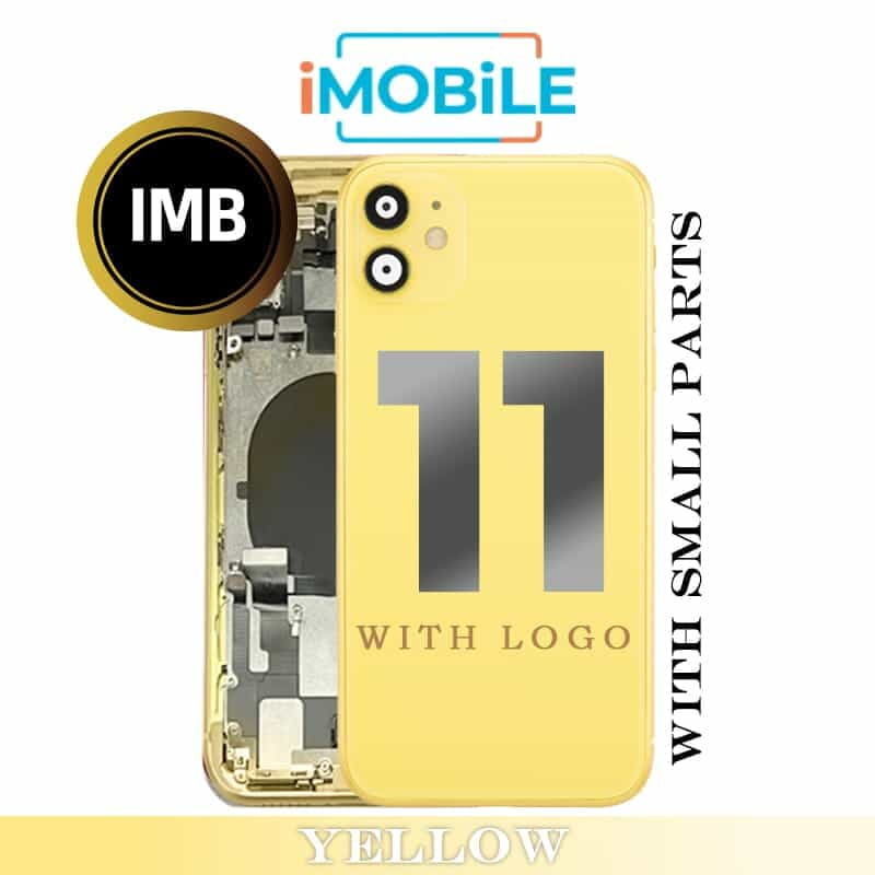 iPhone 11 Compatible Back Housing with Small Parts [IMB] [Yellow]