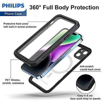 Philips Waterproof Case With MagSafe For iPhone 15 Plus